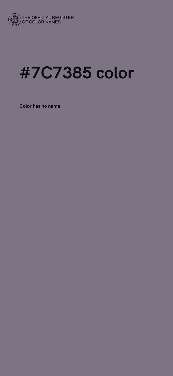 #7C7385 color image