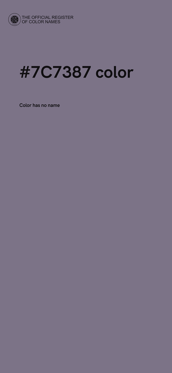 #7C7387 color image