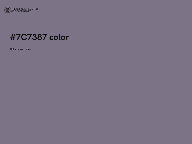 #7C7387 color image
