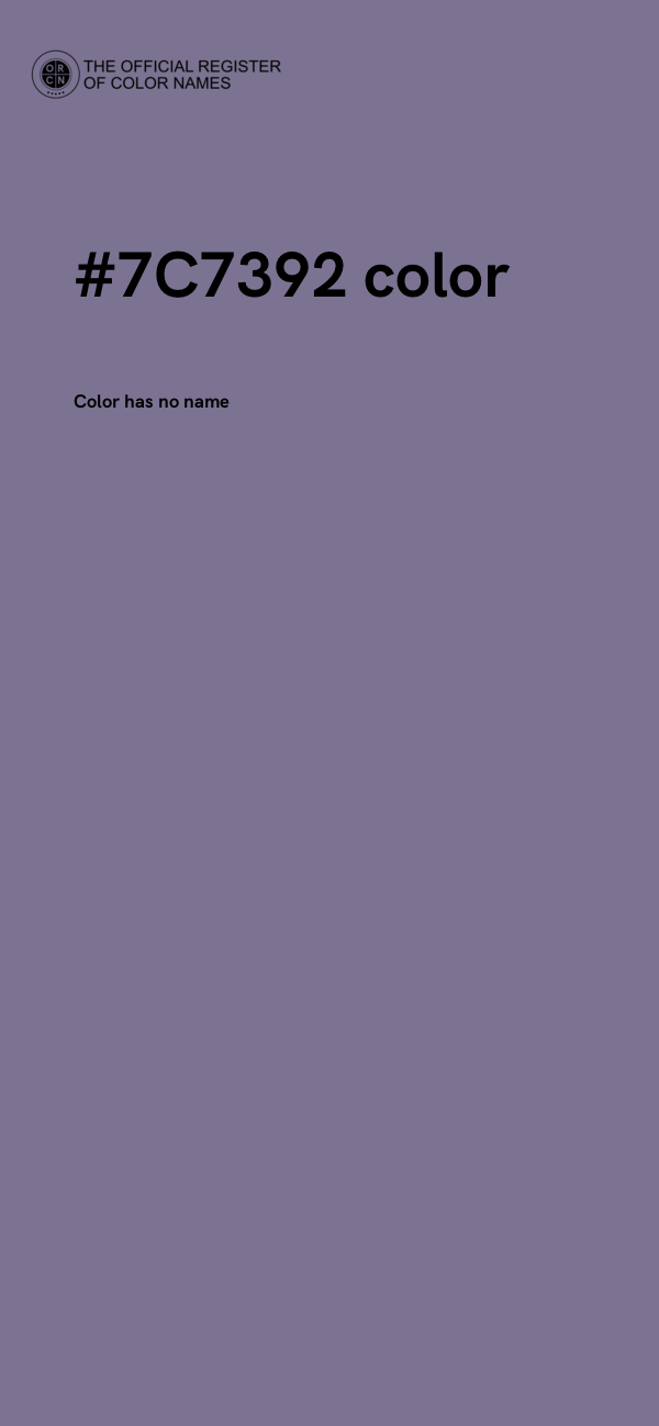 #7C7392 color image
