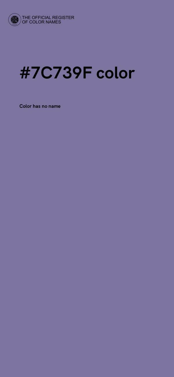 #7C739F color image