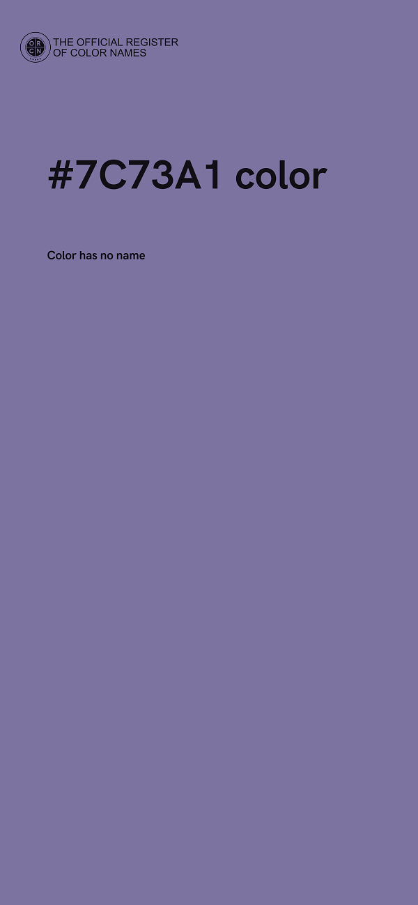 #7C73A1 color image
