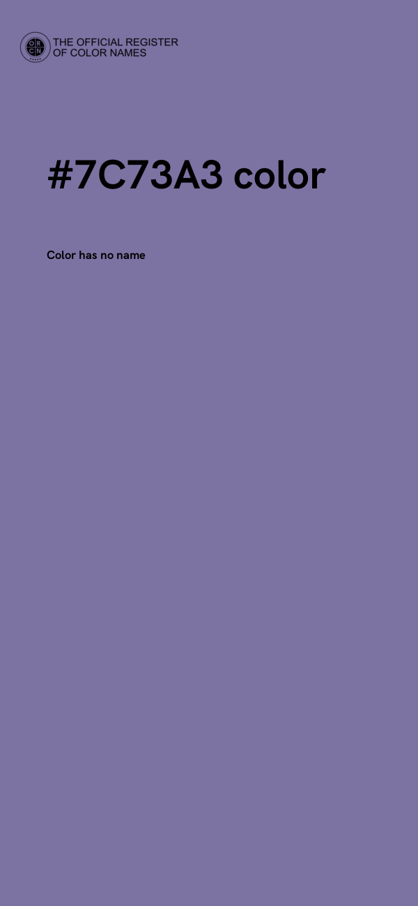 #7C73A3 color image