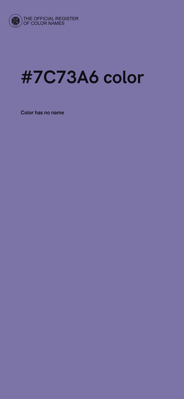 #7C73A6 color image
