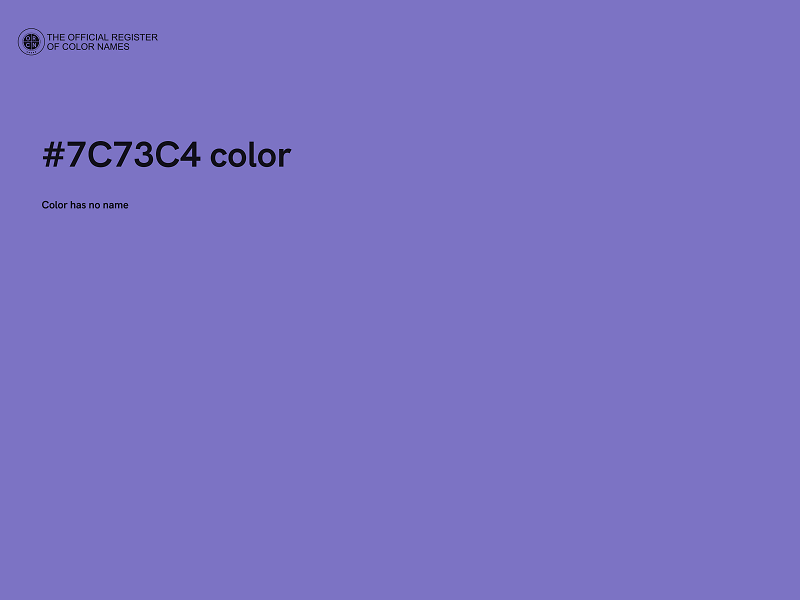 #7C73C4 color image