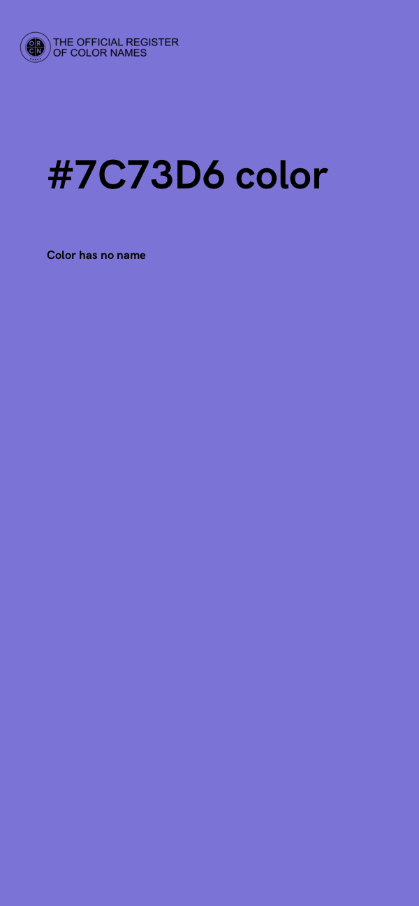#7C73D6 color image