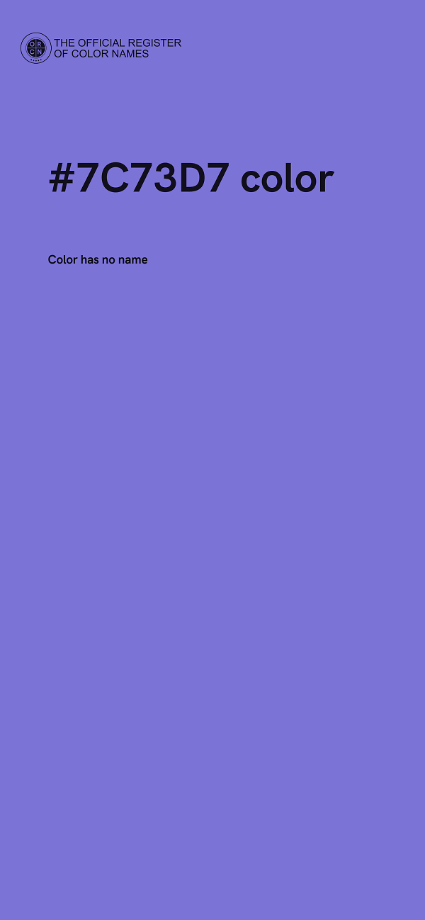 #7C73D7 color image