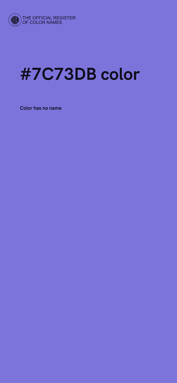 #7C73DB color image
