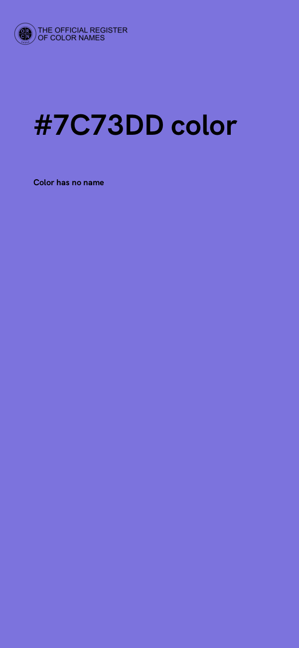 #7C73DD color image