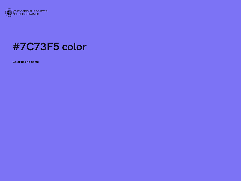 #7C73F5 color image