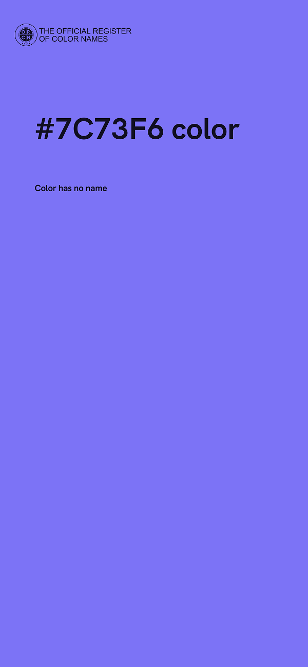 #7C73F6 color image
