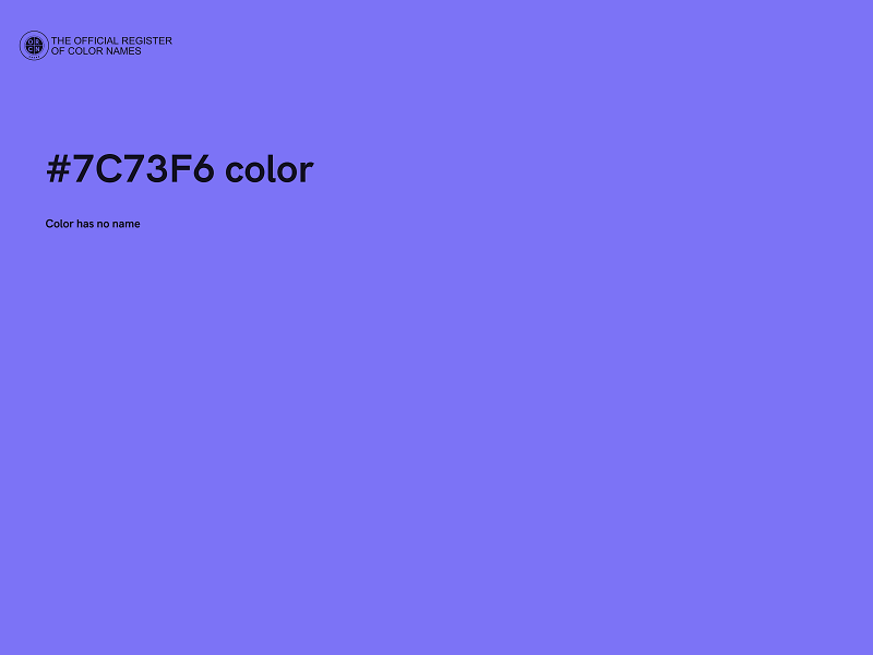 #7C73F6 color image