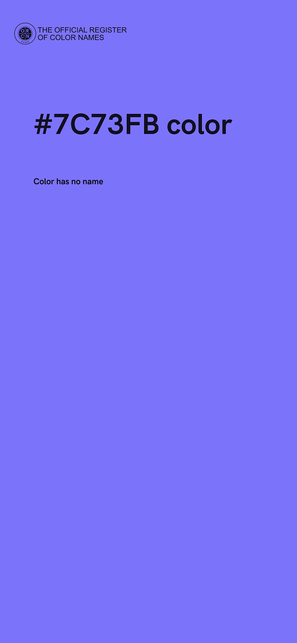 #7C73FB color image