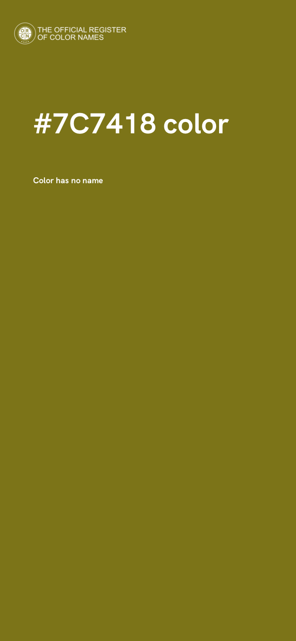 #7C7418 color image
