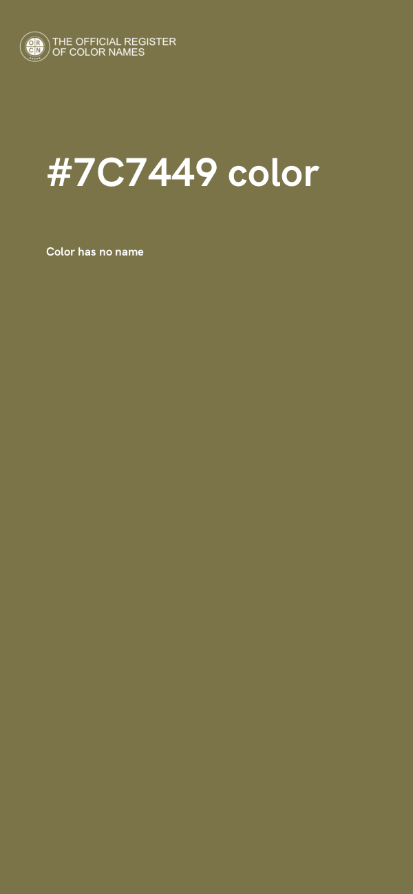 #7C7449 color image