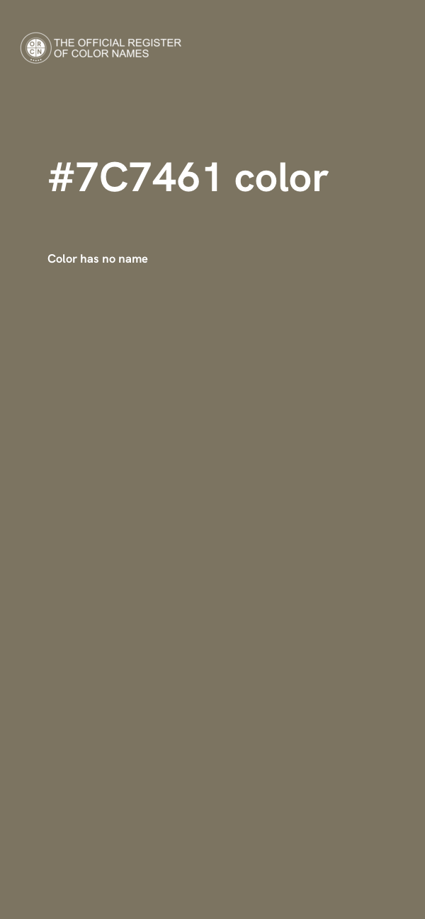 #7C7461 color image