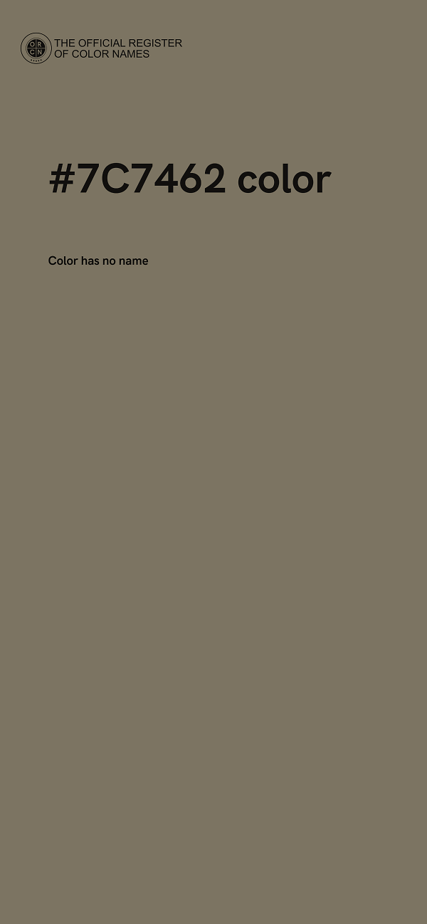 #7C7462 color image