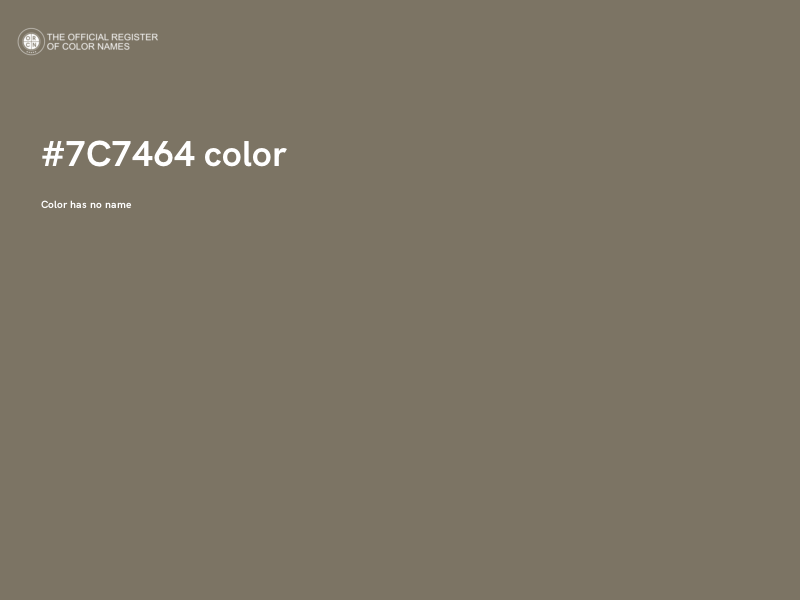 #7C7464 color image