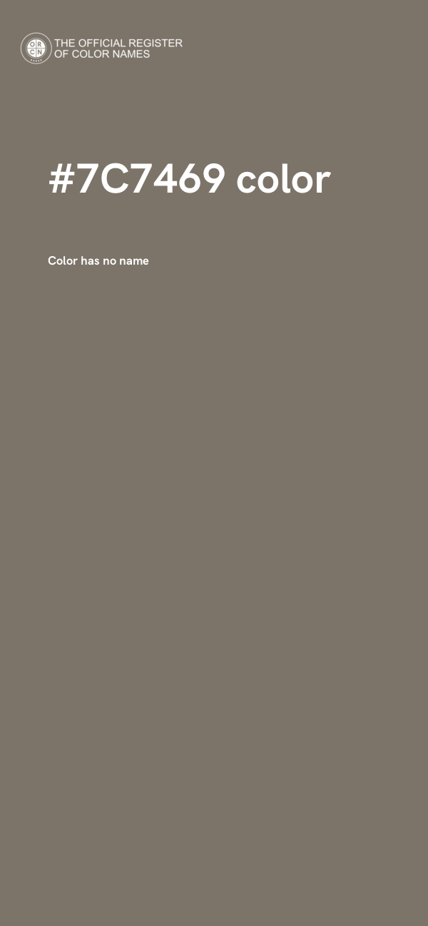 #7C7469 color image