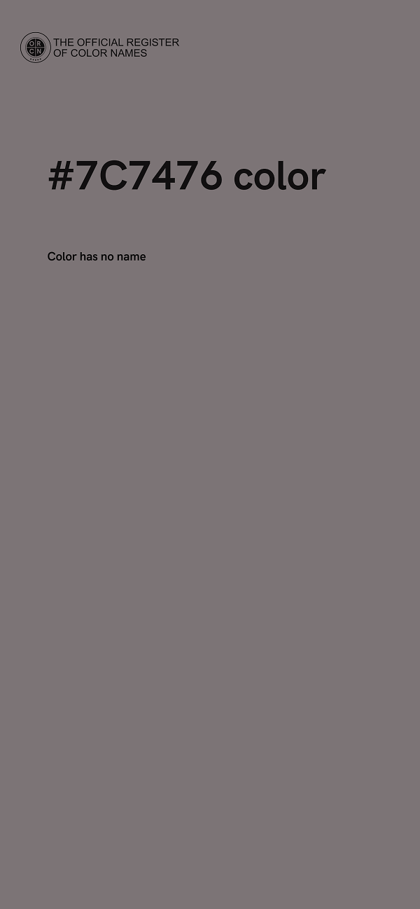 #7C7476 color image