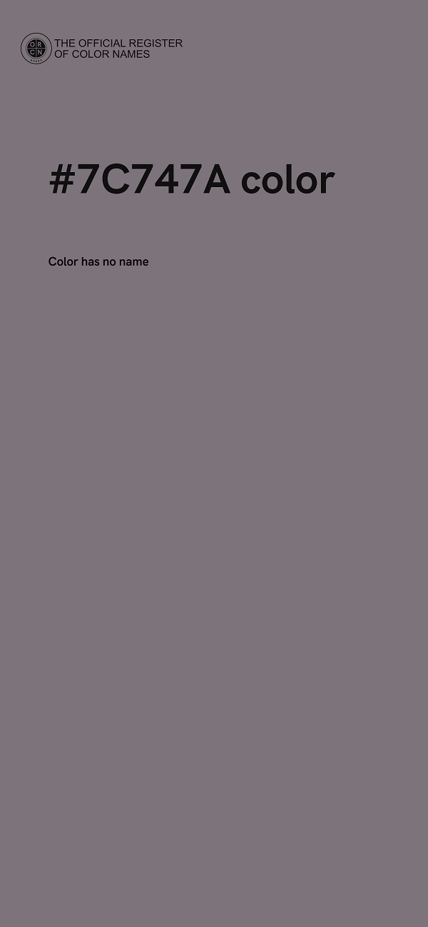#7C747A color image