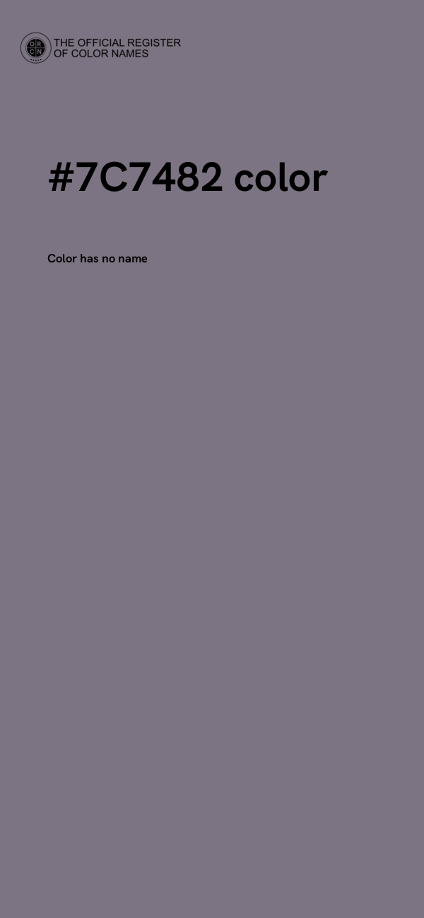 #7C7482 color image