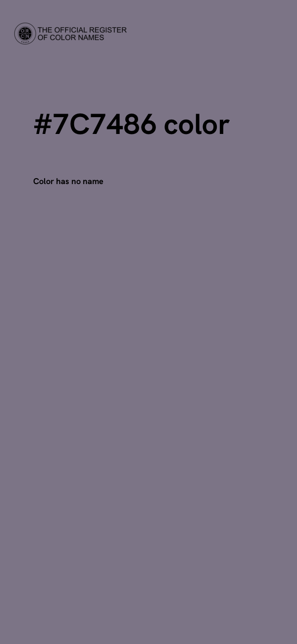 #7C7486 color image