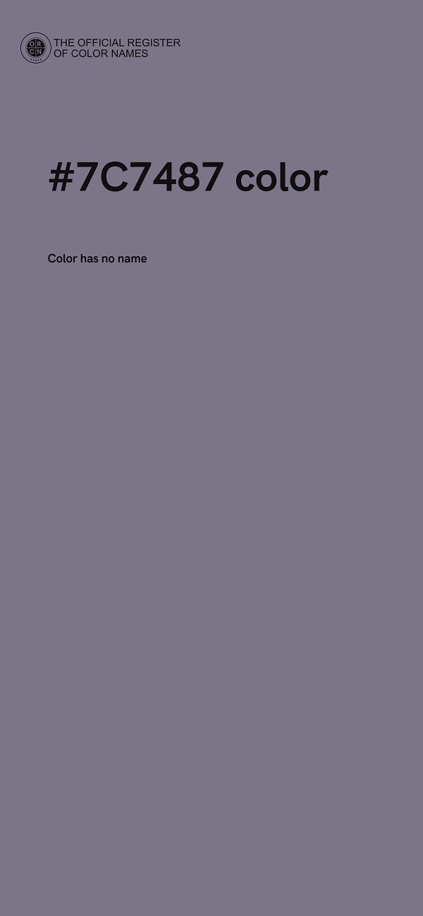 #7C7487 color image