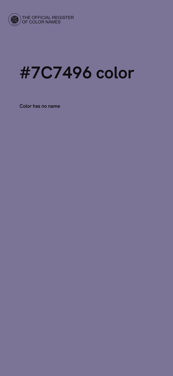 #7C7496 color image