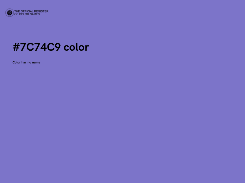#7C74C9 color image