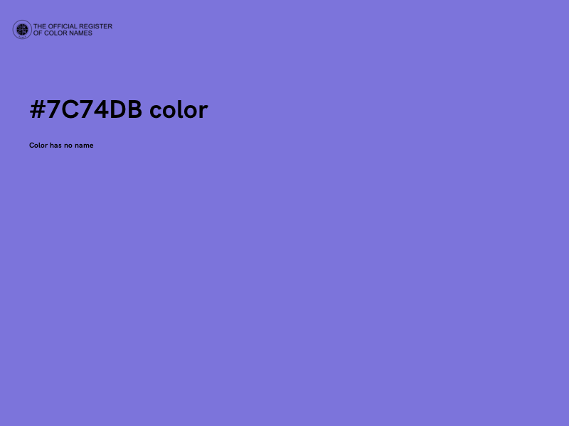 #7C74DB color image