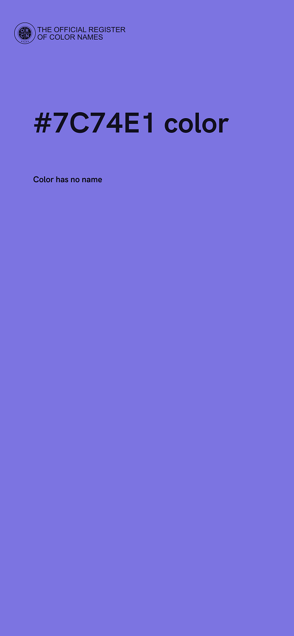 #7C74E1 color image
