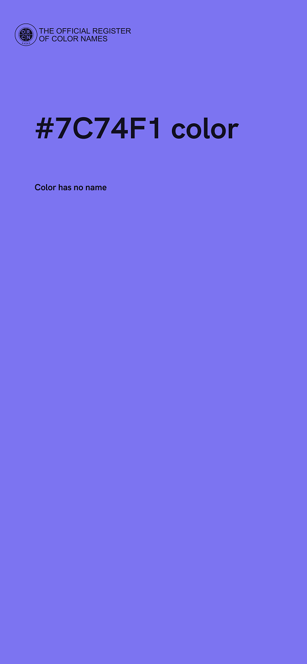 #7C74F1 color image