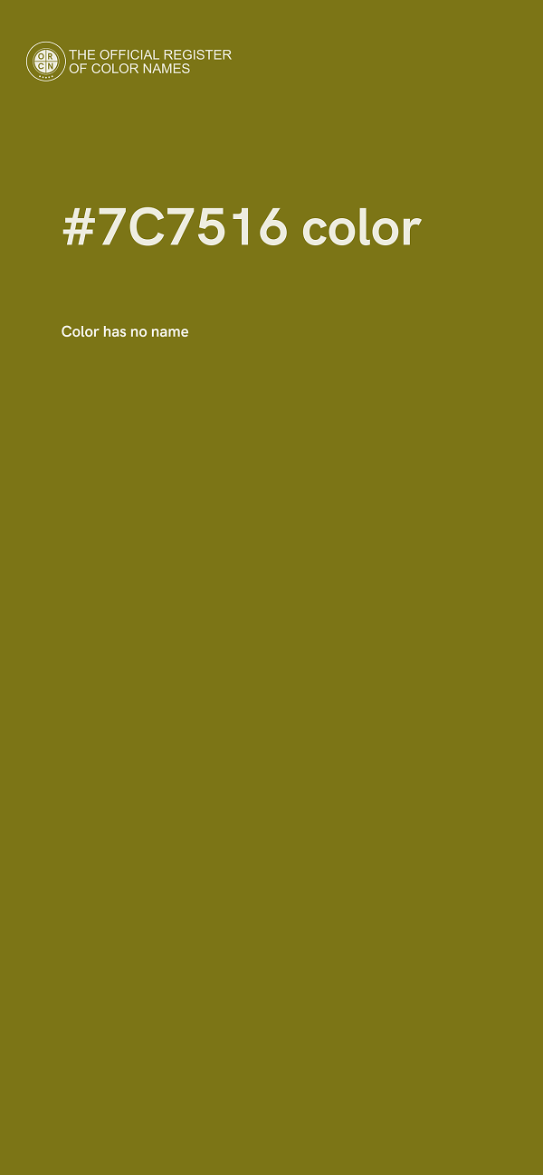 #7C7516 color image