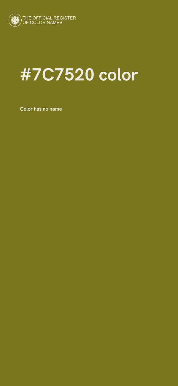 #7C7520 color image