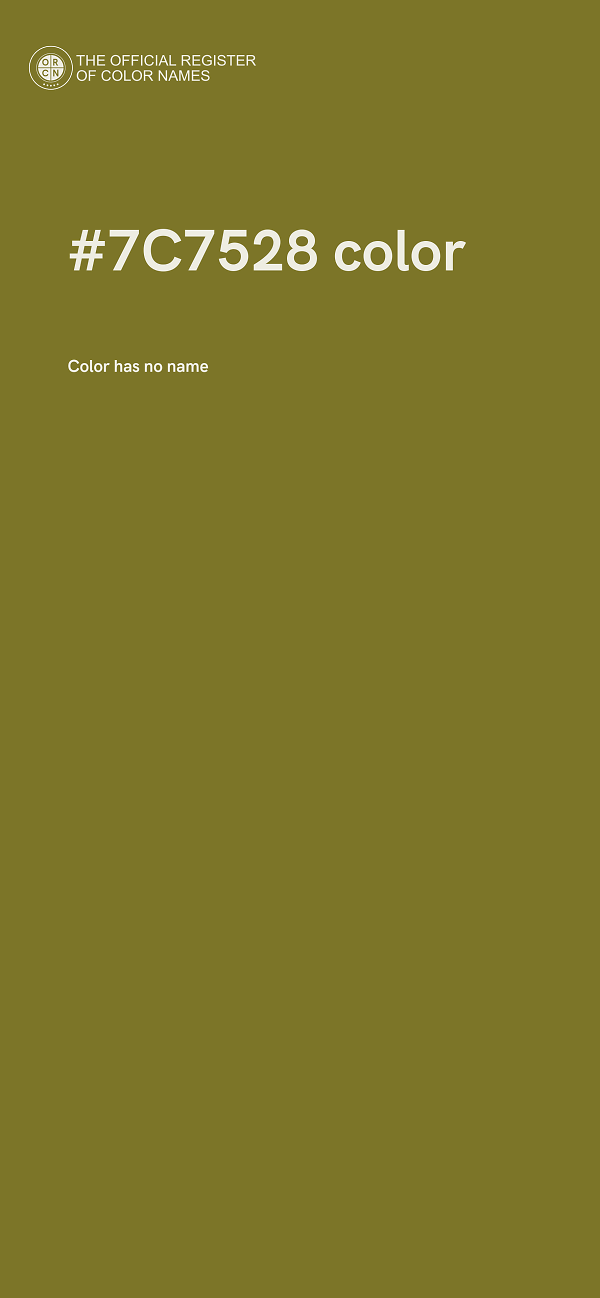 #7C7528 color image