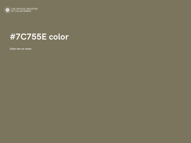 #7C755E color image