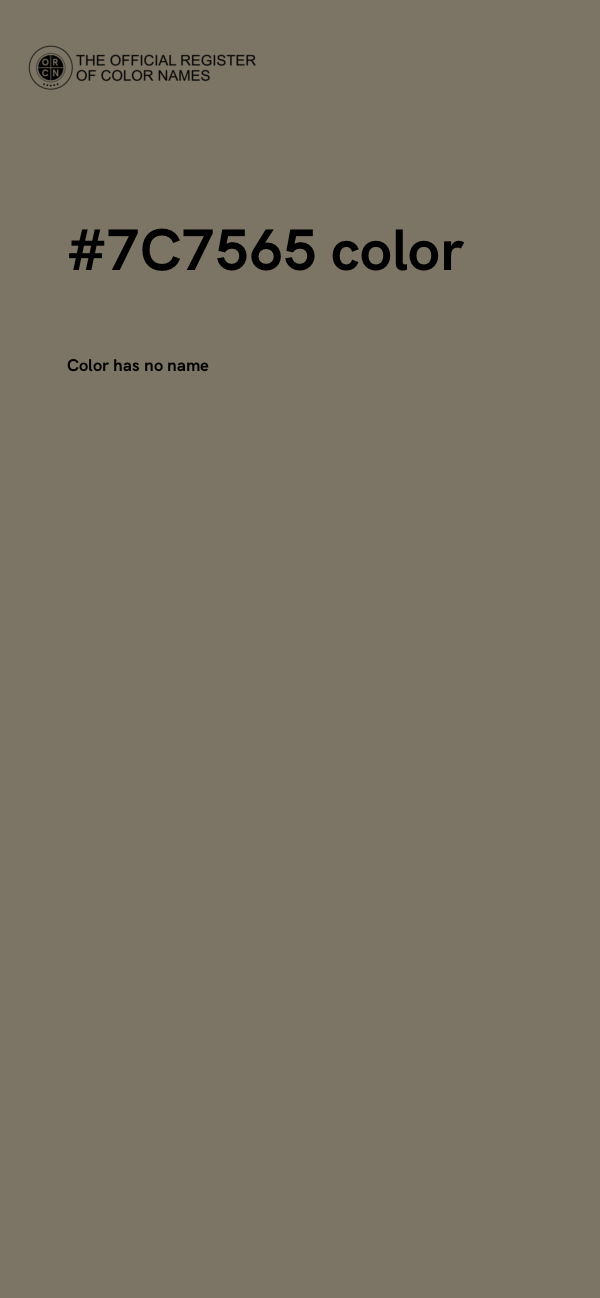 #7C7565 color image
