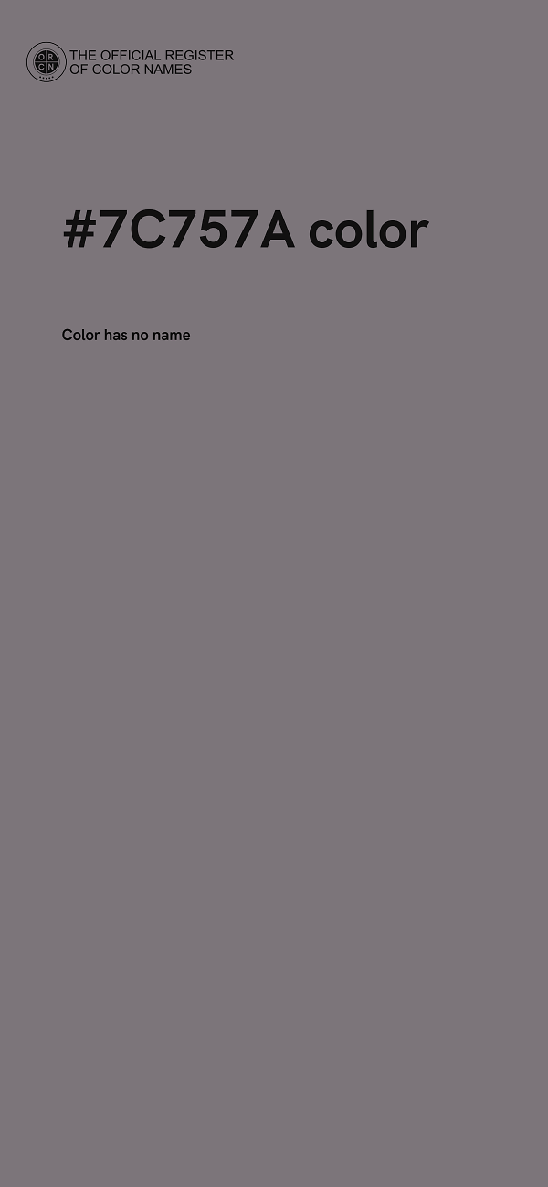 #7C757A color image