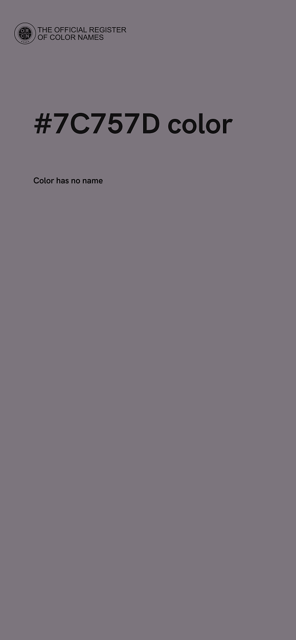 #7C757D color image
