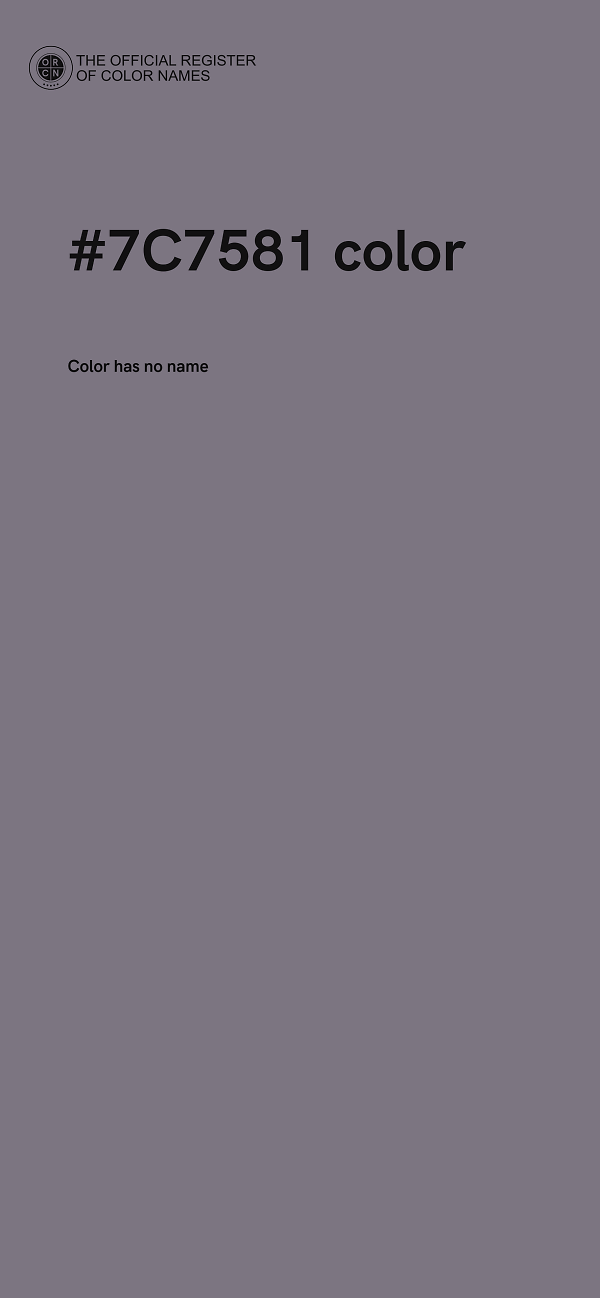 #7C7581 color image