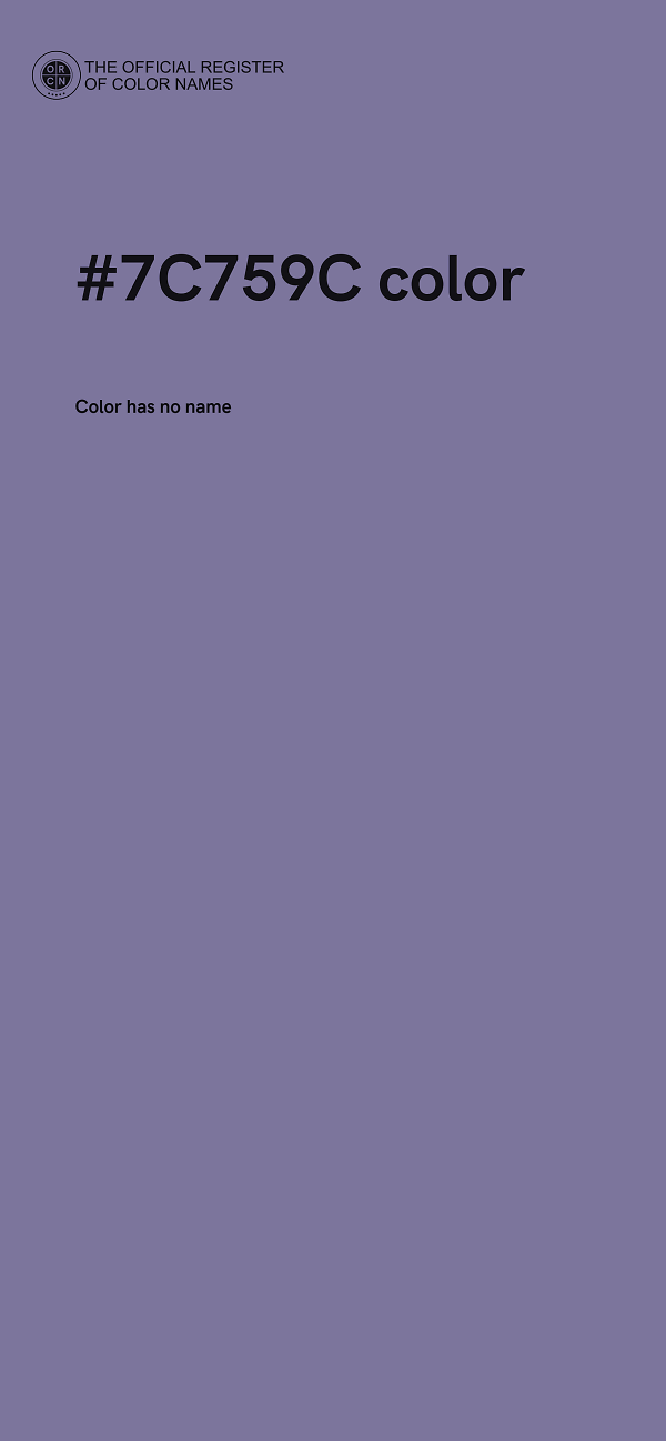 #7C759C color image