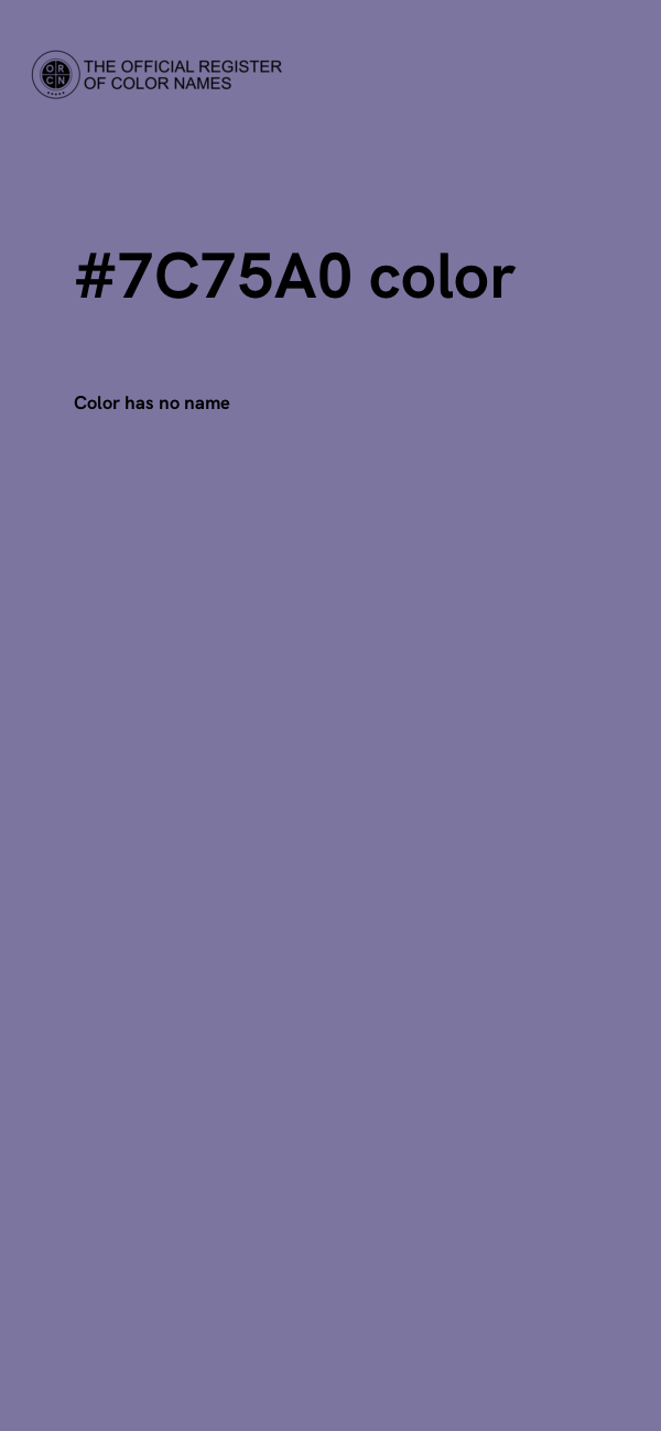 #7C75A0 color image