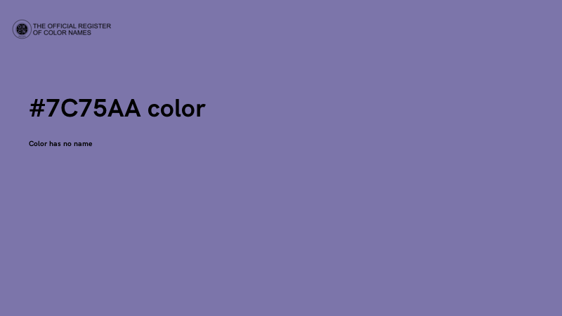 #7C75AA color image