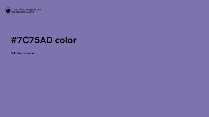 #7C75AD color image
