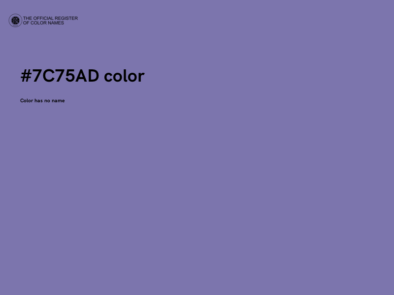 #7C75AD color image