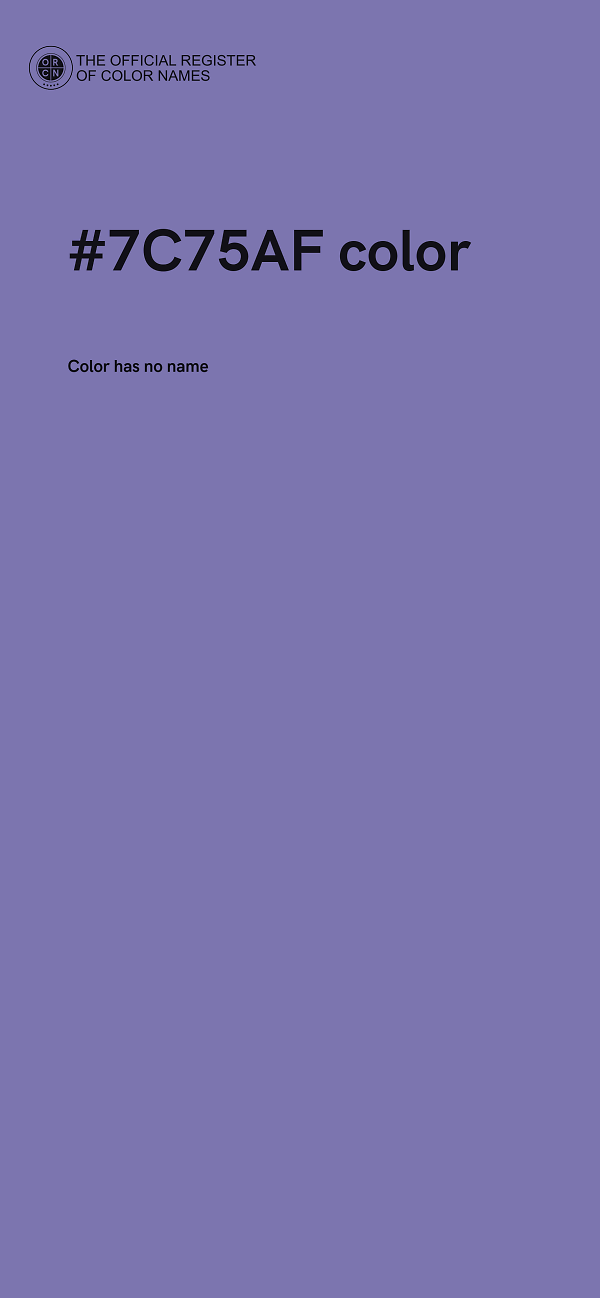 #7C75AF color image