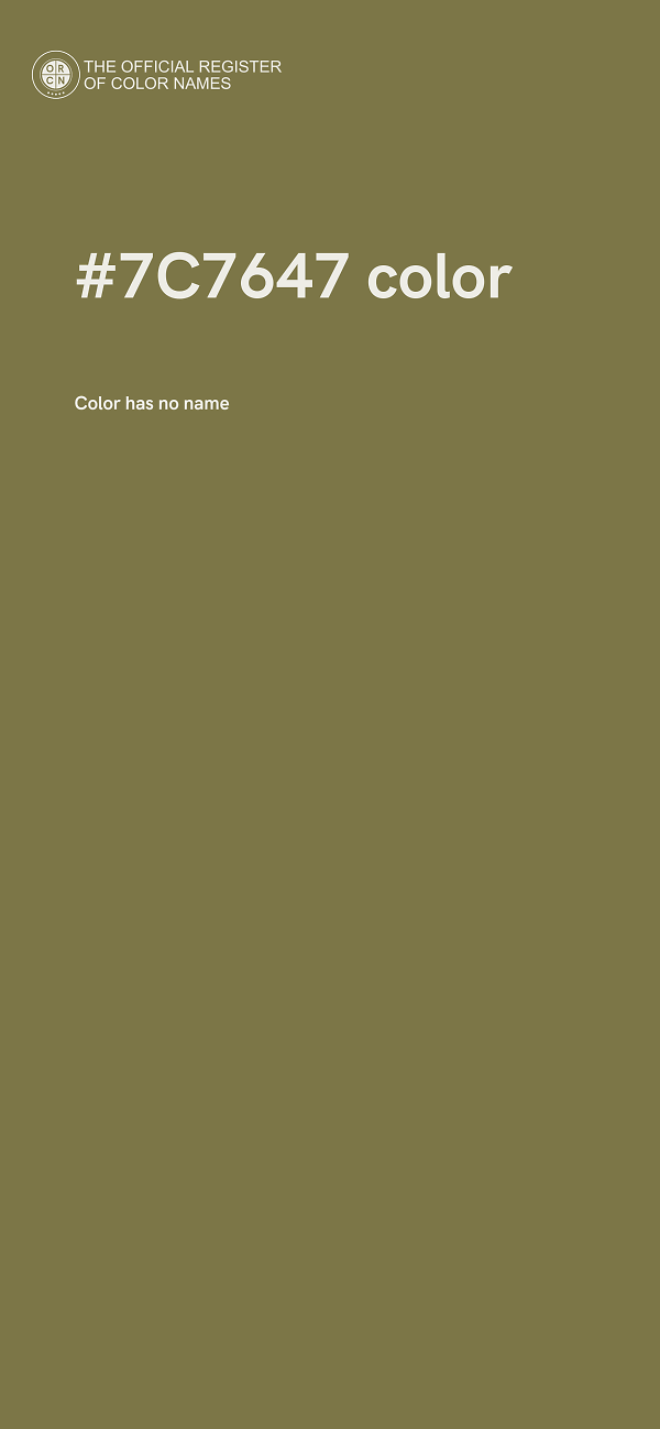 #7C7647 color image