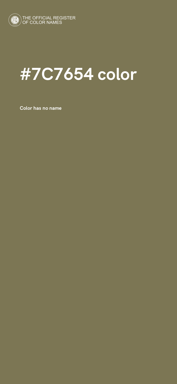 #7C7654 color image