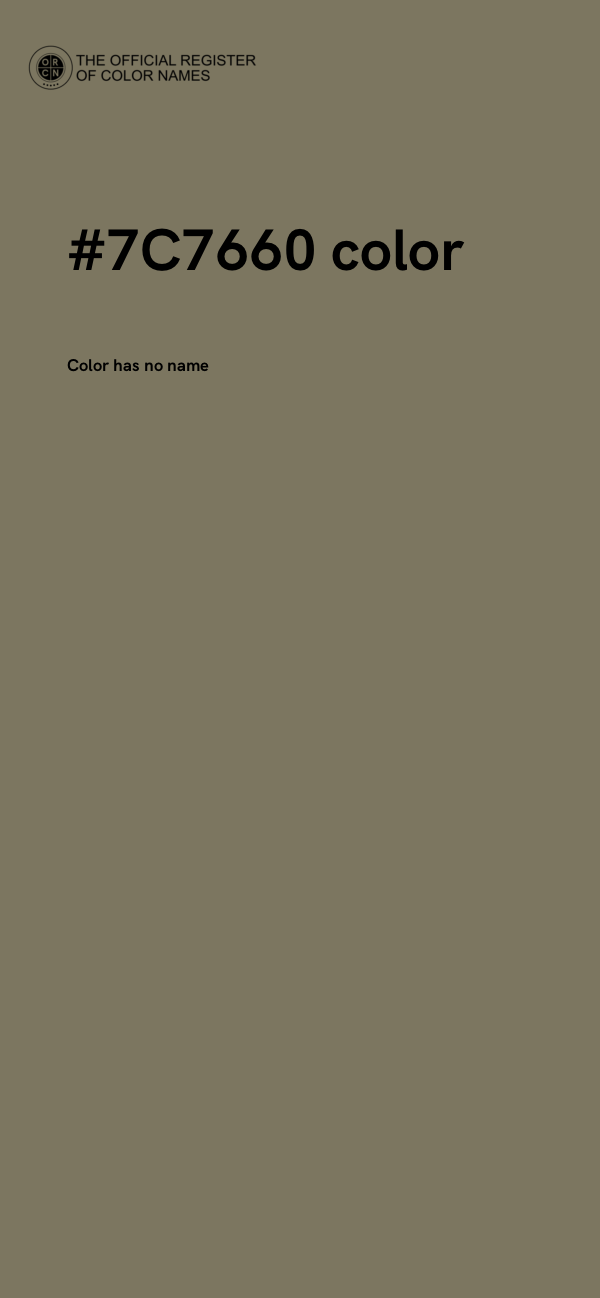 #7C7660 color image